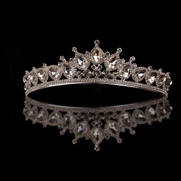 Women's Tiara-Crown for Henna Wedding Party | Glitter Hair Accessories for Brida - Picture 7 of 9